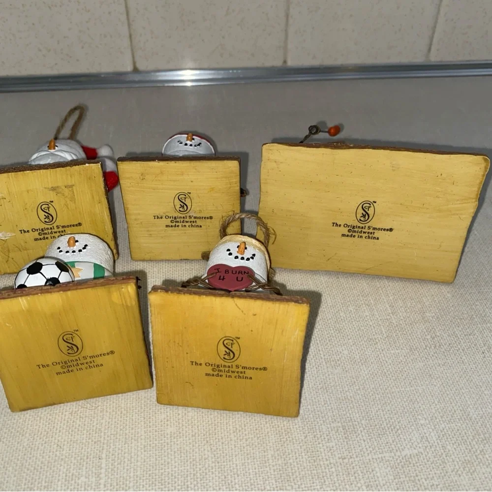 Midwest‎ Canon Falls The Original S'mores Snowman Christmas ornament Lot 5